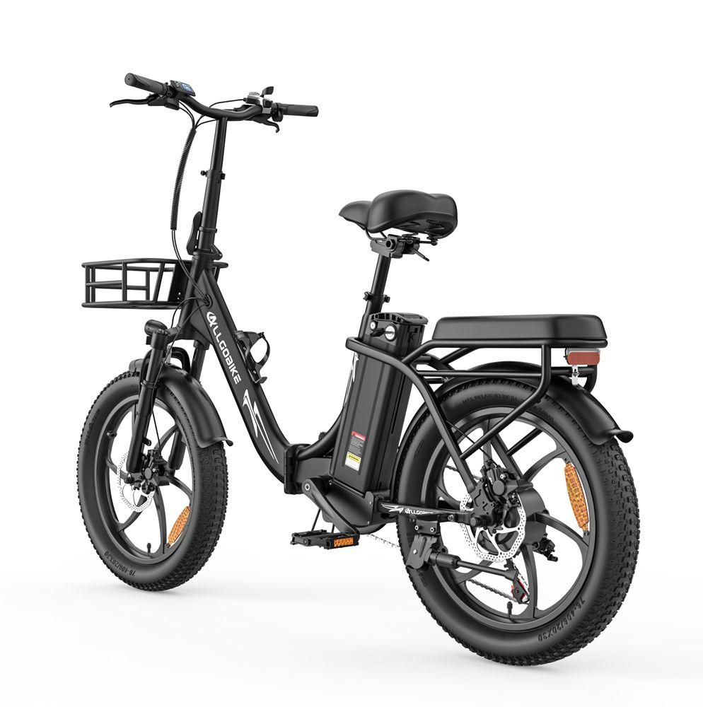Allgobike AC20 Electric Bicycle 250W Motor 20" Tire Urban Commuter Electric Bike 48V 20Ah LED Display Max Range 60Km 7 Speed Max Load 120Kg