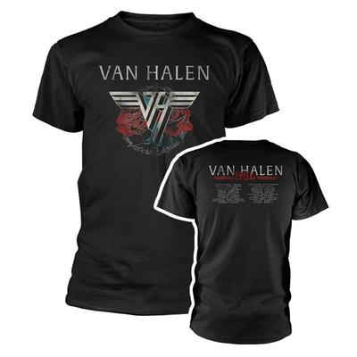 Футболка Van Halen Тур 1984 Группа Новая Черная Официальная