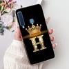 Для Samsung Galaxy A7 A9 2018 Чехол Корона Первые Буквы Силикон Мягкий ТПУ Чехол Funda Для SamsungA7 A 9 2018 A920F Задние Крышки
