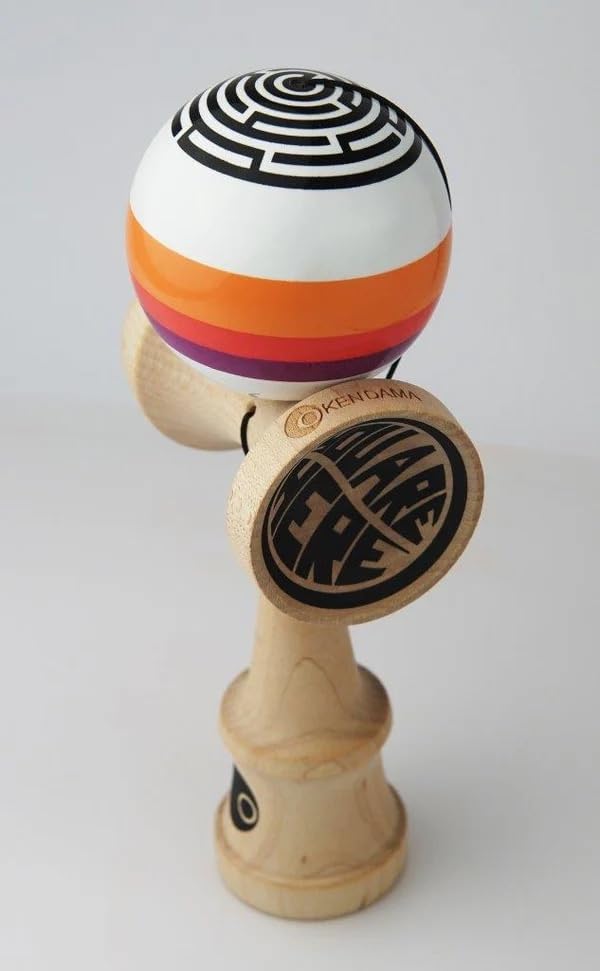 Okendama Kendama MAZE Series ZERO1 Shape SHTICK V2 Paint Sticky Paint (MAZE 4)