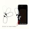 Portable Reading Glasses Legless Nose Clip Reading Glasses Glasses Case Can Stick On Mobile Phone Easy To Carry