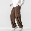 Autumn Casual Men's Pants Korean Version Corduroy Solid Color Overalls Street Wide-leg Pants Trend Large Size All-match Pants