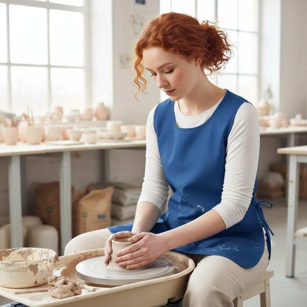 Deep Pockets Hair Stylist Apron Heavy Duty Stain Resistant Apron Salon Barber Apron  Cleaning Work