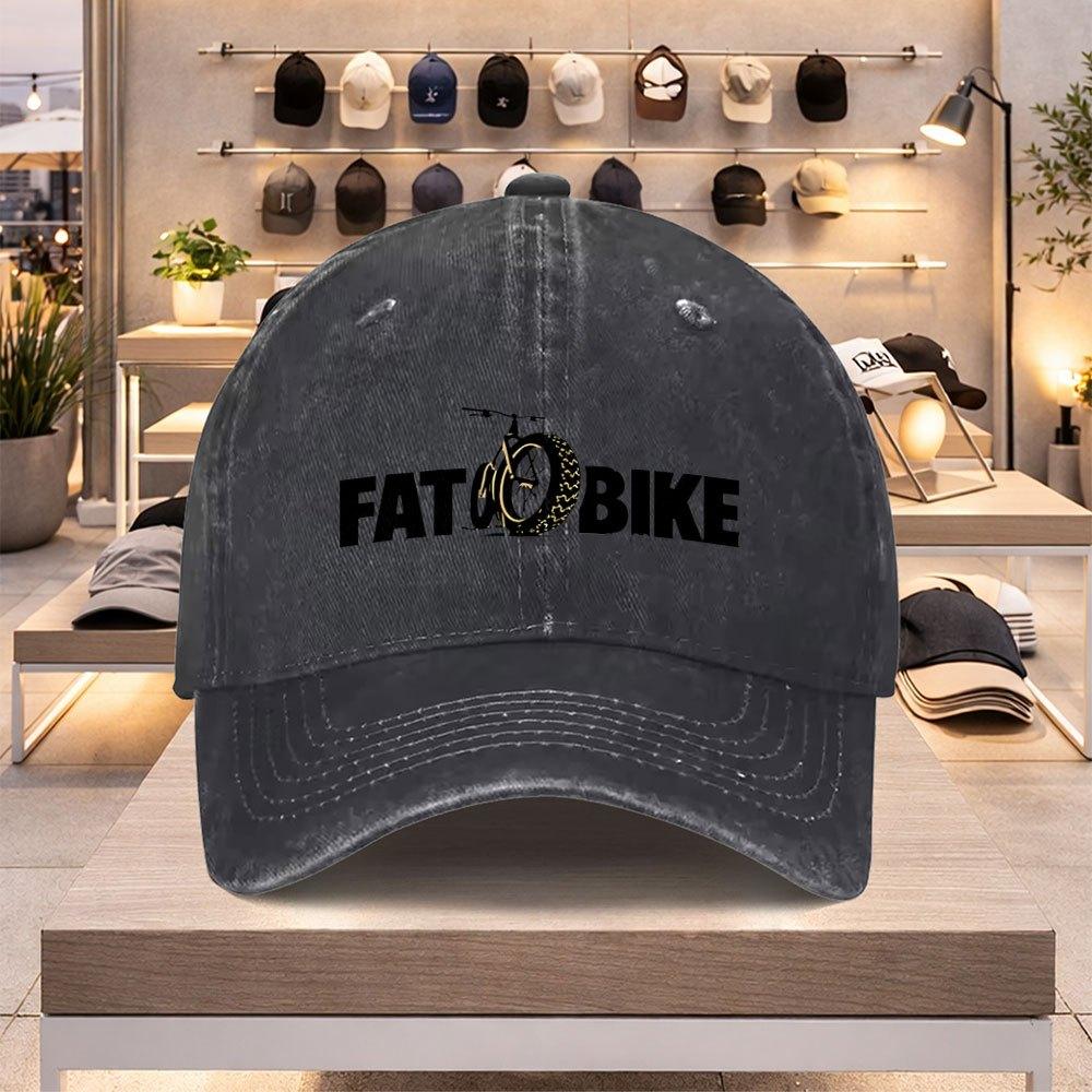 Бейсболка с рисунком покрышки FATBIKE Легкая регулируемая кепка Snapback для Весны Лета Унисекс Повседневная Спортивная Кепка