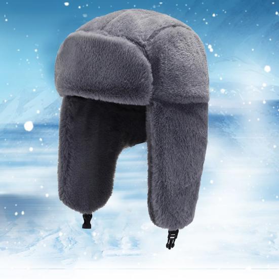 Женская зимняя шапка Yousheng, утолщенная плюшевая защита ушей, пушистая ветровая крыша, регулируемое сохранение тепла, для катания на лыжах, коньках, сноуборде, шапка Lei Feng