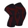Sports Elastic Support Belt Sleeve Bandage Wrap Volleyball Soccer Knee Pad Black Red L