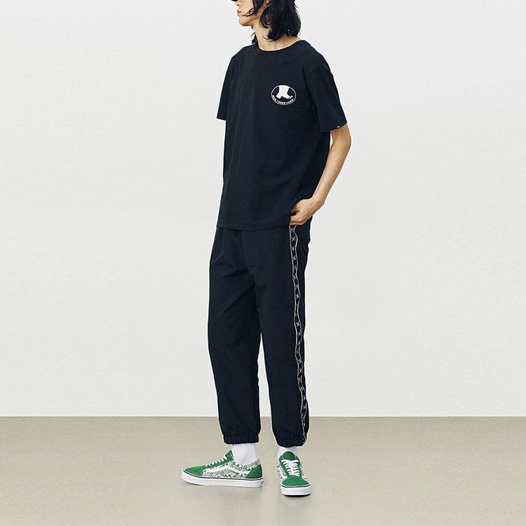 Vans Футболки Унисекс Черные С Круглым Вырезом Умеренный Прямой Крой VN0A54J5BLK