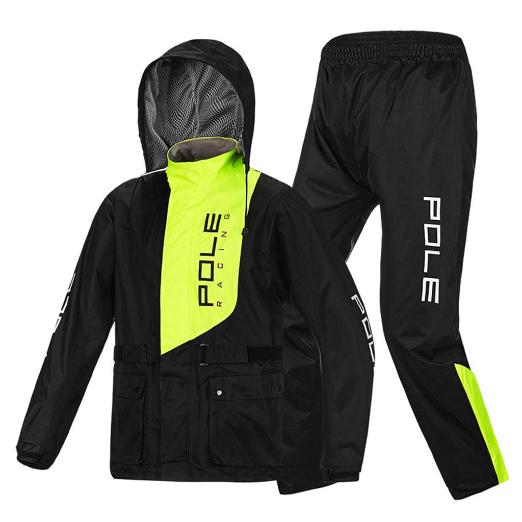 Men Waterproof Breathable Rain Suit Rain Jacket and Pants Suit for Motorcycle Golfing Cycling