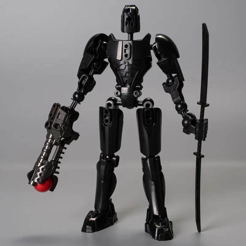 Сделай сам MOC Многосуставной Подвижный Биохимический Скелет Канохи Детская Игрушка Робот Броня Универсальная Кукла Воин для Подарков