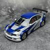1:24 M3 E46 GTR Купе Спортивный Автомобиль из Сплава Модель Металлическая Литая Трассовые Гонки Транспортные Средства Модель Автомобиля Звук Свет Симуляция Детские Игрушки Подарок