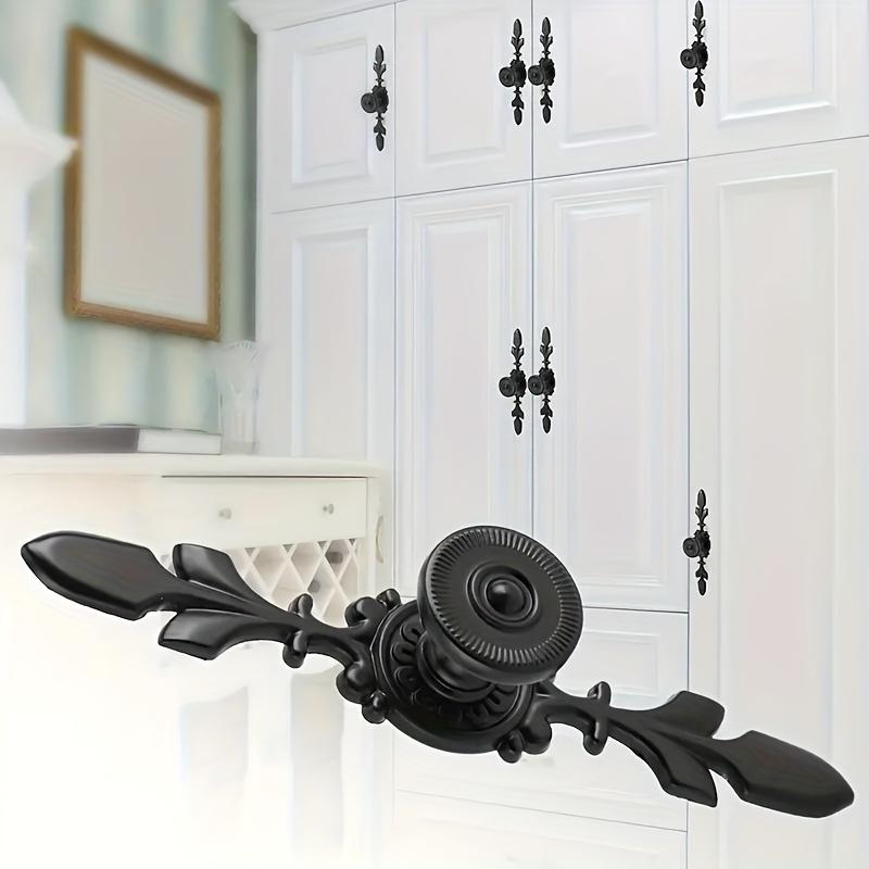 4 шт. одноотверстие с этикеткой ручки винтажный стиль алюминиевые дверные ручки с винтами для дверей шкафов ящиков обувных шкафов корпусной мебели фурнитура