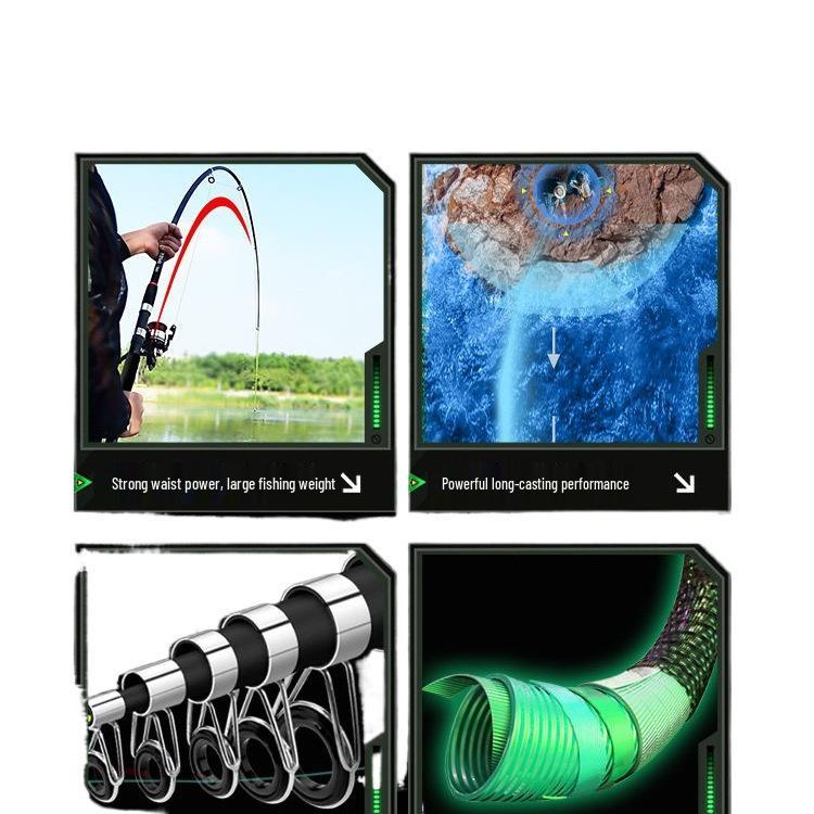 Удилище для дальнего заброса для морской рыбалки, полный комплект