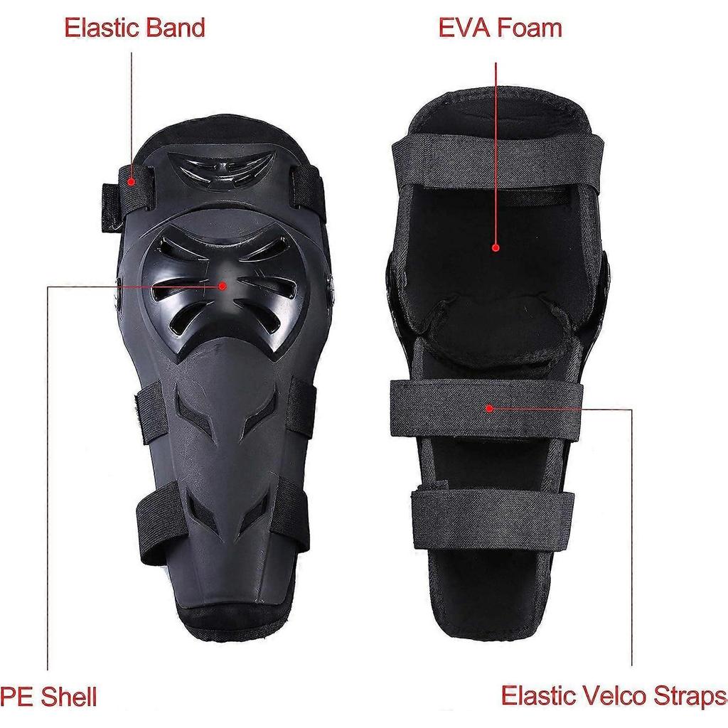 Motorcycle Knee Pads, Motocross Protective Cover, Adjustable, for Motocross Skateboard Skateboard Knee Pads for Adults (Black)