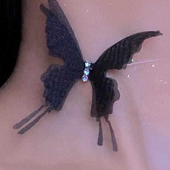 Ожерелье-чокер в виде бабочки, бохо, невидимая цепочка, бабочка, фея, чокер, прозрачная леска, ожерелье для женщин и женщин