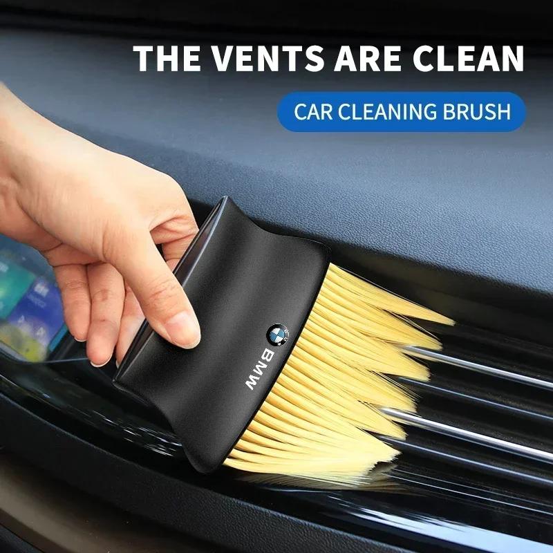New 2025 Car Soft Brush Car Crevice Dust Removal Artifact Brush For BMW X1 X3 X5 X6 X7 1 3 5 6 7 Series G20 G30 G11 F15 F16