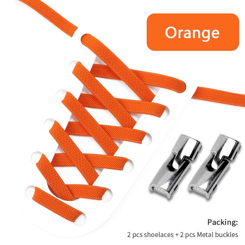 NO.8 4Pcs Cross Lock Shoelaces Without Ties 8MM Width Elastic Laces Sneakers Kids Adult No Tie Shoelace Rubber Bands Shoes Accessorie