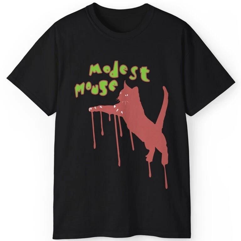Retro Modest Mouse Cat Unisex Tee S-5XL