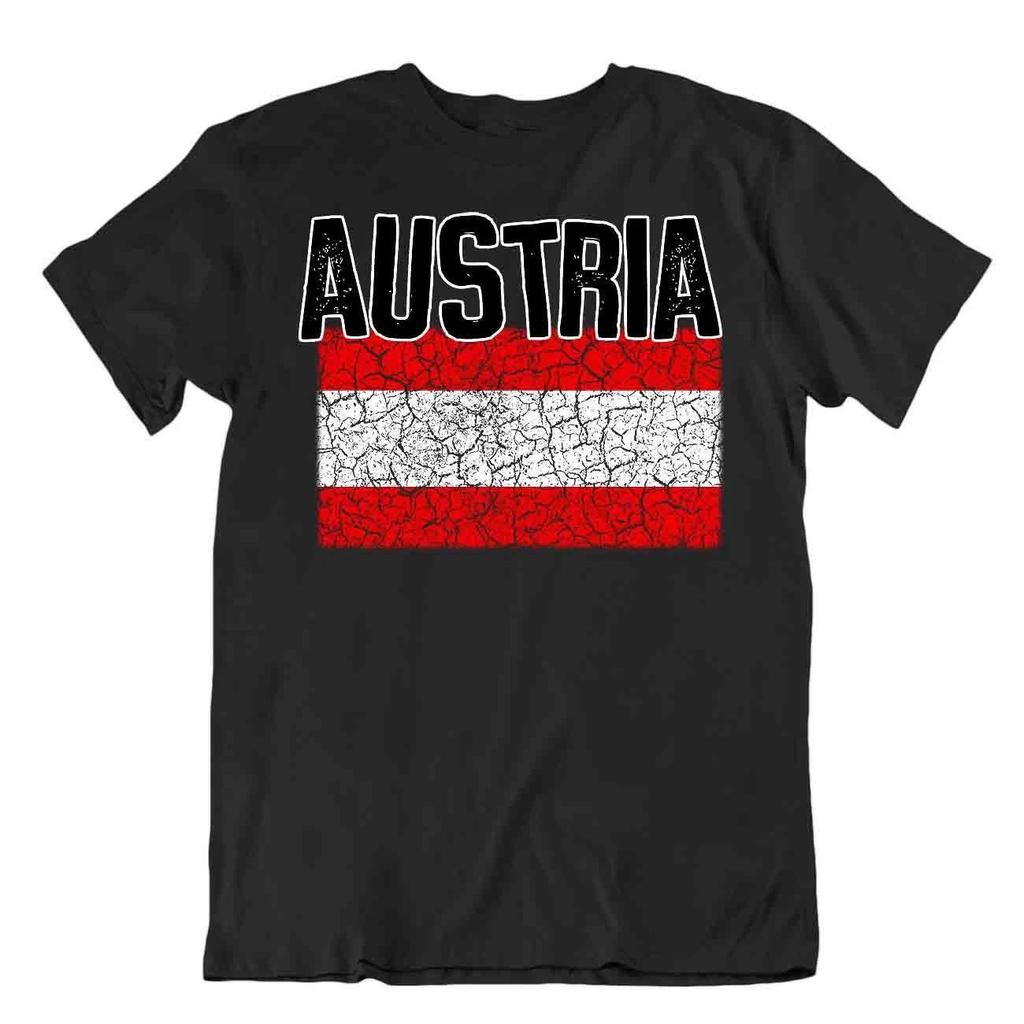 Flag T-Shirt Austria Fashion Country Souvenir Gift Tee Pride logo