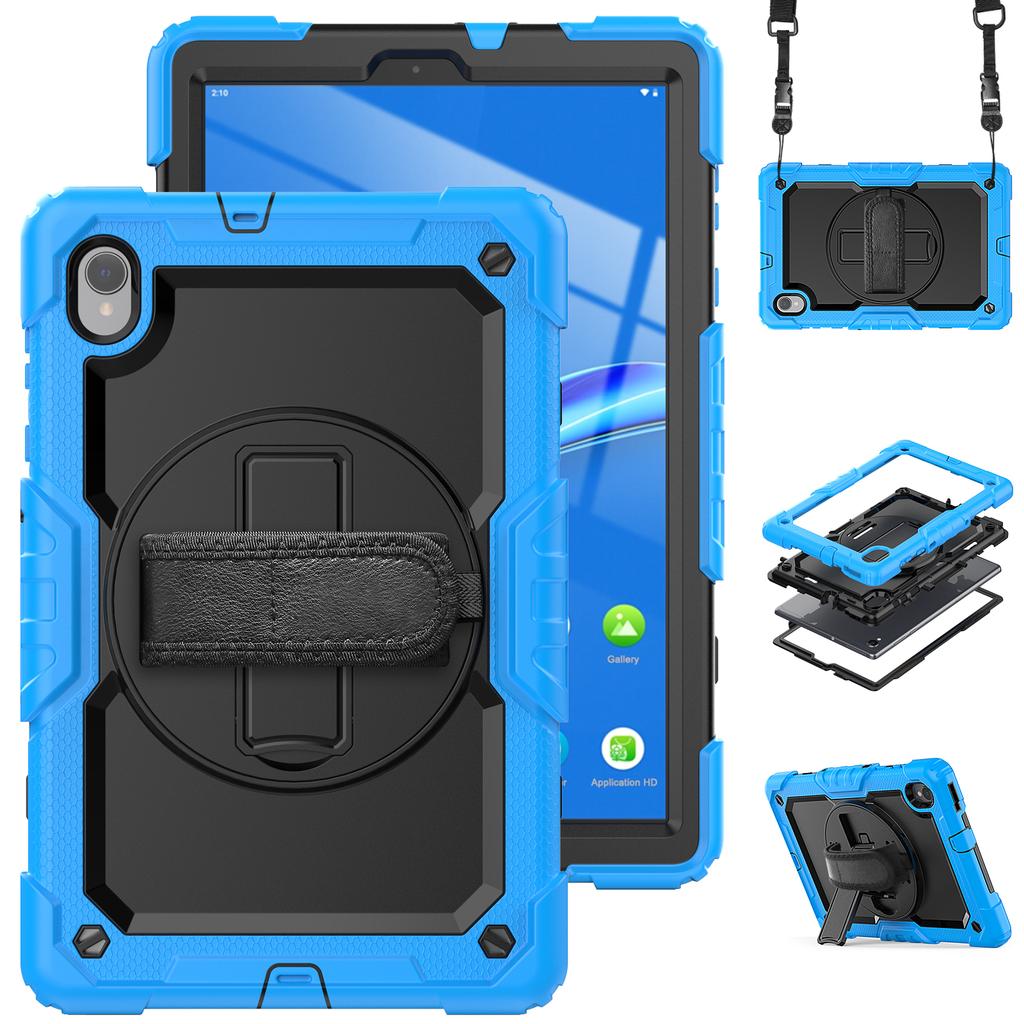 Rotating Stand Case Universal for Lenovo M10 Plus 2nd Gen TB-X606F X606X K10 TB-X6C6F X6C6X 10.3" with Screen Protector Cover