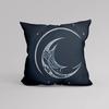 Luxury Home Decor Cushion Cover Office Sofa Cushion Cover Night Sky Moon Print Pillow Cover