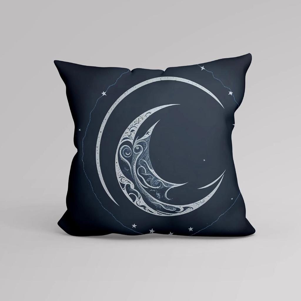 Luxury Home Decor Cushion Cover Office Sofa Cushion Cover Night Sky Moon Print Pillow Cover