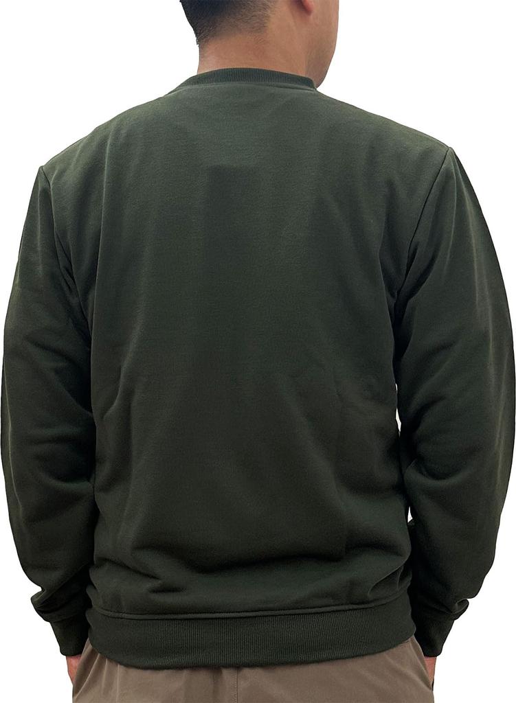 Logo Spark Men's Fleece Sweatshirt, Size L, Dark Green