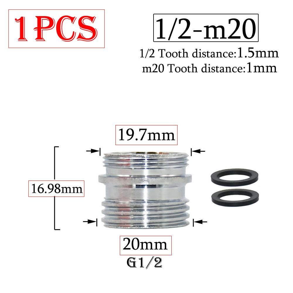 Латунный 1/2 x M16 M18 M20 M22 M24 M28 резьбовой соединитель серебряный кран соединения очиститель воды аксессуар адаптер для кухонного водопроводного крана