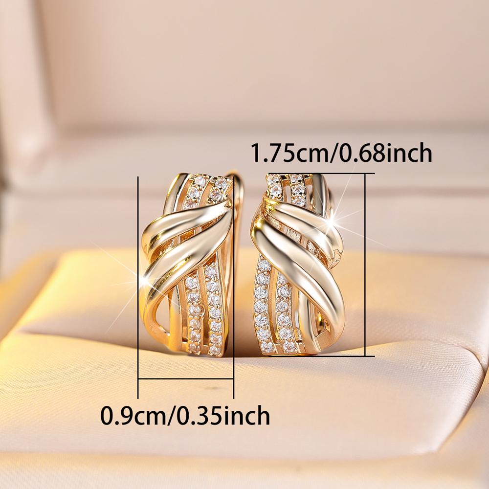 Этнические серьги-капли геометрической формы золотого цвета для женщин, роскошные серьги с цирконом, повседневные изящные украшения