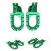 Enhanced Grip Offroads Dirt Bike Foot Pegs Pedals, Aluminum Alloy Suitable for Reliable Performances in Rough Terrain 2x