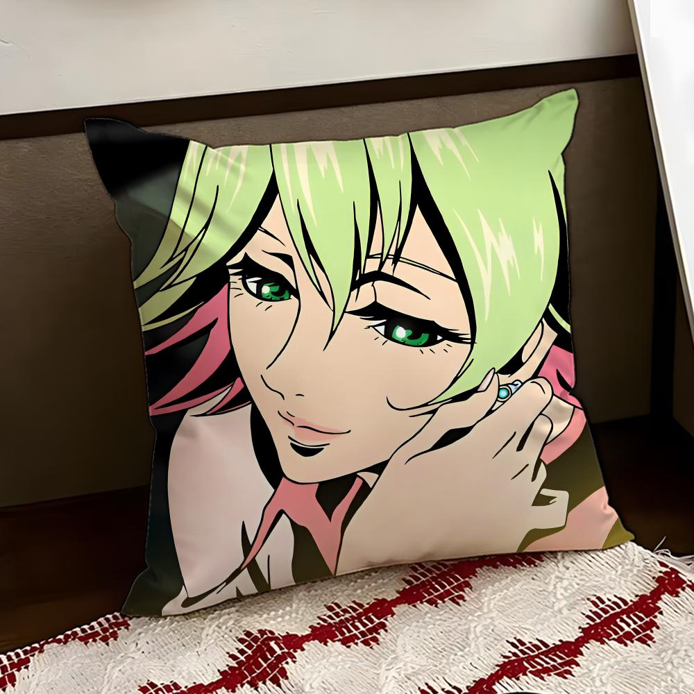 AnimeREDLINE Cushion Cover Reversible Soft Durable Pillow Cover Home Car MultiScene Use for Daily Comfort