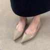 Sheepskin Version~ Minimalist Style Flat Shoes Women's One-pedal Temperament Pointed Single Shoes Commuting Shallow Mouth Leather Women's Shoes