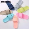 Women's Slippers Summer Indoor Bathroom Slippers Anti-Slip Home Slippers Couples Solid Color Large Size Flat Slippers