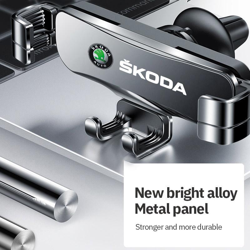 bqfhy4 Car Air Outlet Mount Clip Interior Car Phone Holder For Skoda Octavia MK2 MK 2 3 A5 A7 A8 Fabia Karoq Superb Rapid Kamiq Scala