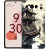 Японский пейзаж Чехол для телефона Для Google Pixel 8 7 6 Pro 8A 6A 7A 5G Мягкий силикон Ударопрочный ТПУ Черный Чехол Fundas