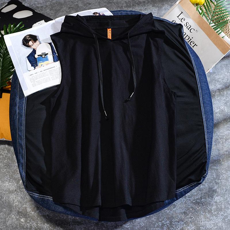 Men's and Women's Sleeveless Hooded Cotton Vest - Long-Staple Xinjiang Cotton, Casual and Loose-Fit