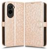 Для Xiaomi Poco M7 4G (США) (171 мм) Чехол-кошелек с точечным тиснением, из ПУ кожи, чехол для телефона с ремешком на запястье