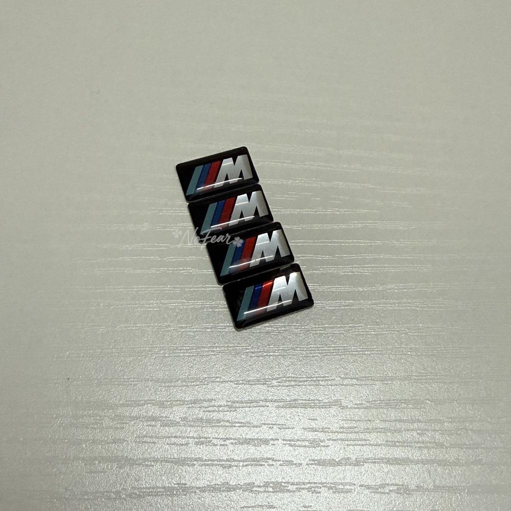kyapx5 For M Logo 4/8pcs Car Steering Wheel Sticker Hub Decoration Decals Lables For BMW M F31 F34 F32 E52 E53 E60 E90 E91 E92 E93