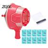 Battery-Free Outdoor Sports Toy Air Cannon for Kids, Handheld Powered Bubble Blower with Automatic Kids 10 Refills, Practical Joke Science Experiment
