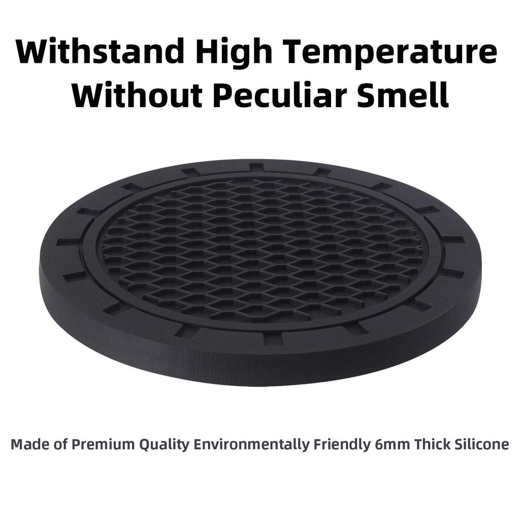 AOOOOP Universal Car Cup Holder Insert Coaster Car Accessories - Silicone Non-Slip Cup Mat