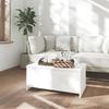 Coffee Table, White, 90x50x41.5 Cm, Wood-based Material
