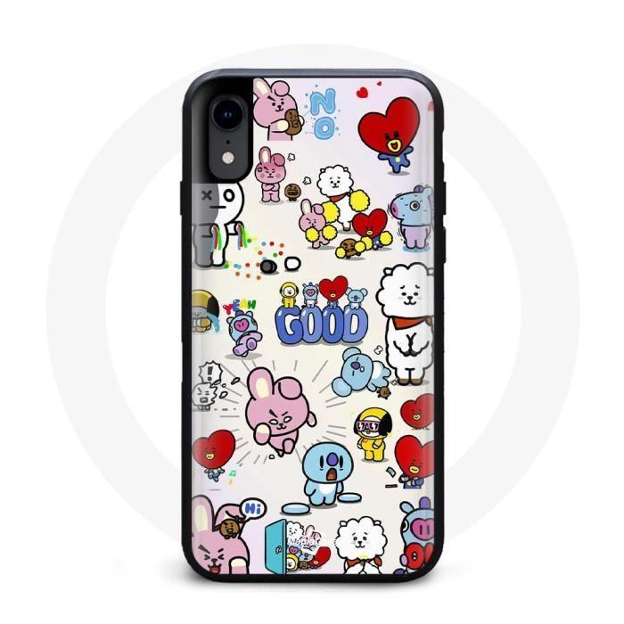 Case for Iphone XR BTS Bangtan Sonyeondan BT21 Van Tata Chimmy Cooky Rj Koya Mang Et Shooky