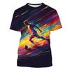 Football Pattern T Shirt For Men Colorful 3D Printed Tees Summer Casual Short Sleeve Loose Sports T-Shirts Unisex O-Neck Tops