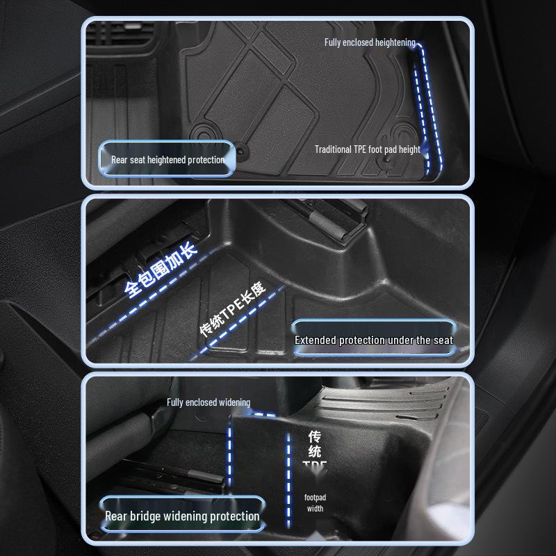 Skoda Octavia Pro Waterproof TPE Car Floor Mats for Models 2016-2025