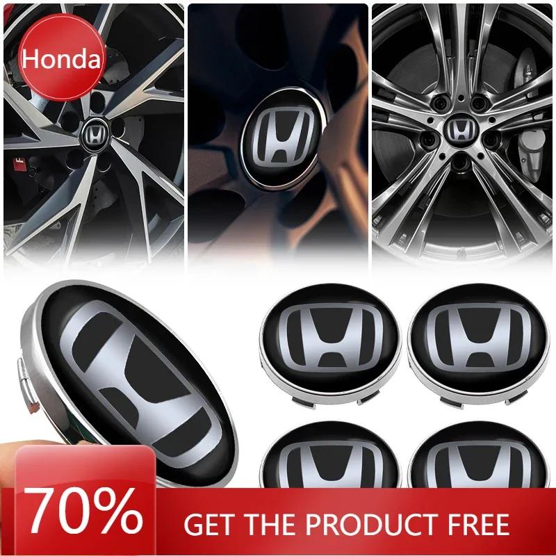 FIT Car New Honda 60MM Car Wheel Rims Center Hub Caps Emblem Car Accessories For Honda Civic Varadero Xl1000 Xadv Forza Vt600 E