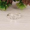 Dainty Sterling Silver Multi-Heart Ring - Minimalist Linked Heart Band - Gift for Her, Anniversary, Valentine's Day