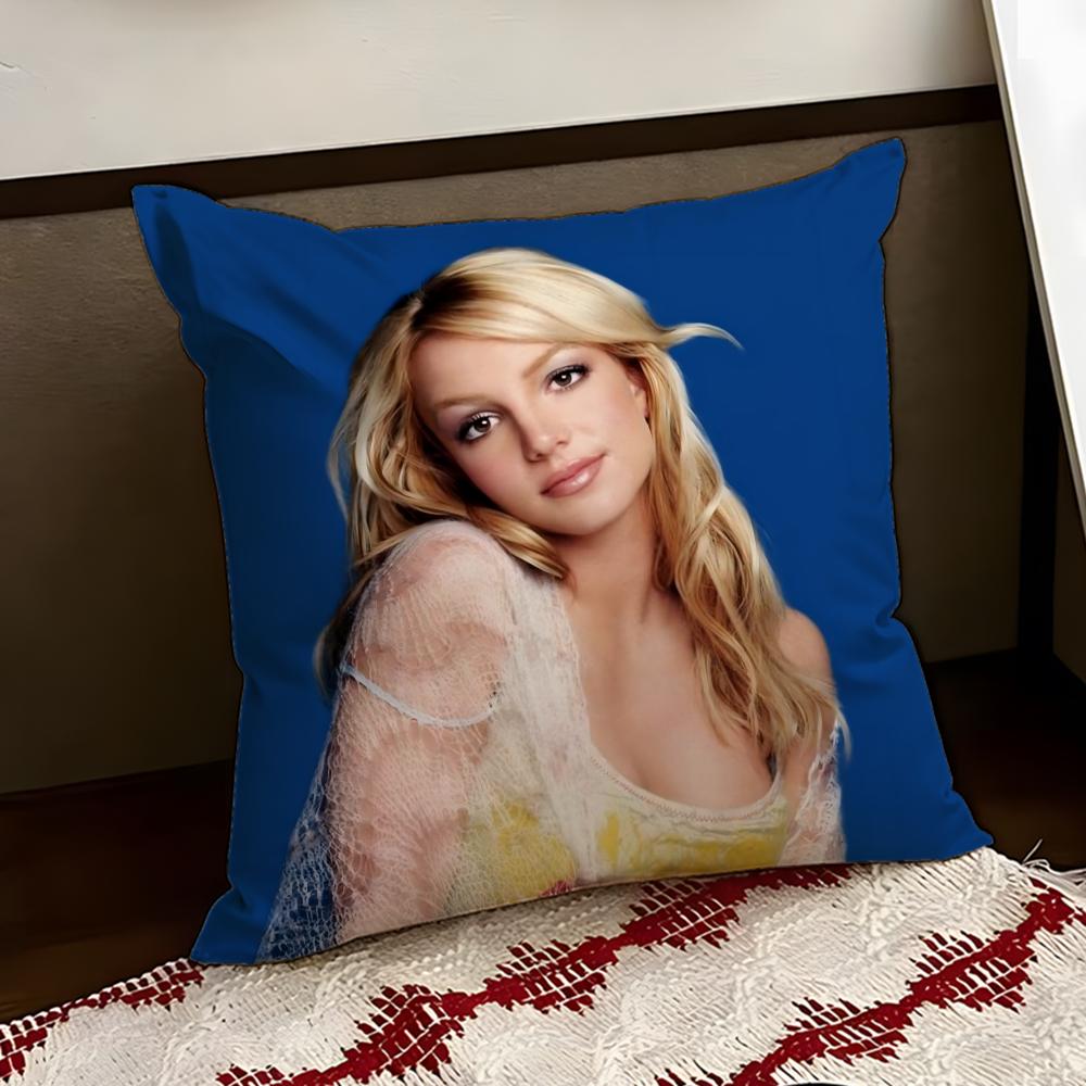 Singer BBritney Spears Cushion Cover Reversible Soft Durable Pillow Cover Home Car MultiScene Use for Daily Comfort