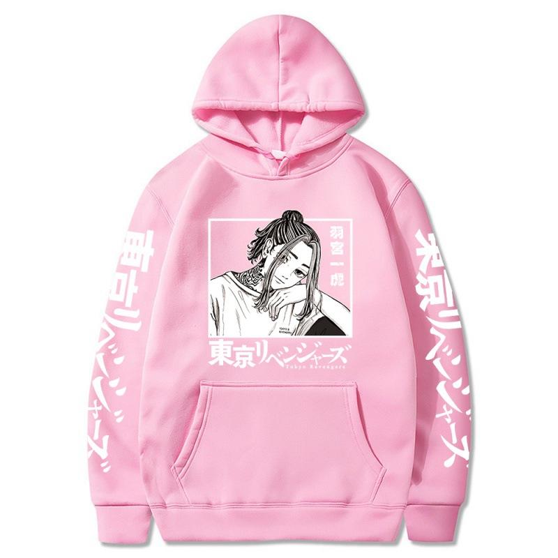 New Hatsumiya Ichigo Print Pattern Hooded Jumper