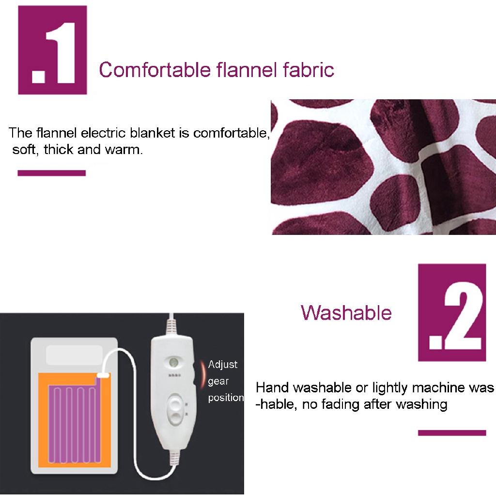 Electric Blanket Warmer Heated Blanket Thermostat Electric Heating Blanket Carpet Beds Heaters Pad