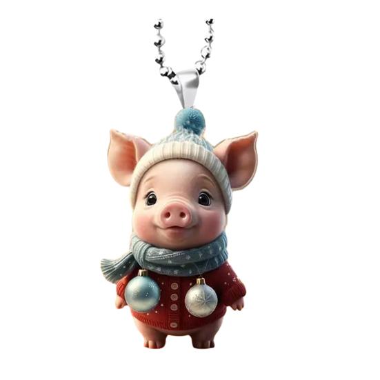 Подвесное украшение, милое украшение в виде животного, креативная форма со шнурком, легко подвешивается на зеркало заднего вида автомобиля, подвесное украшение, подвески