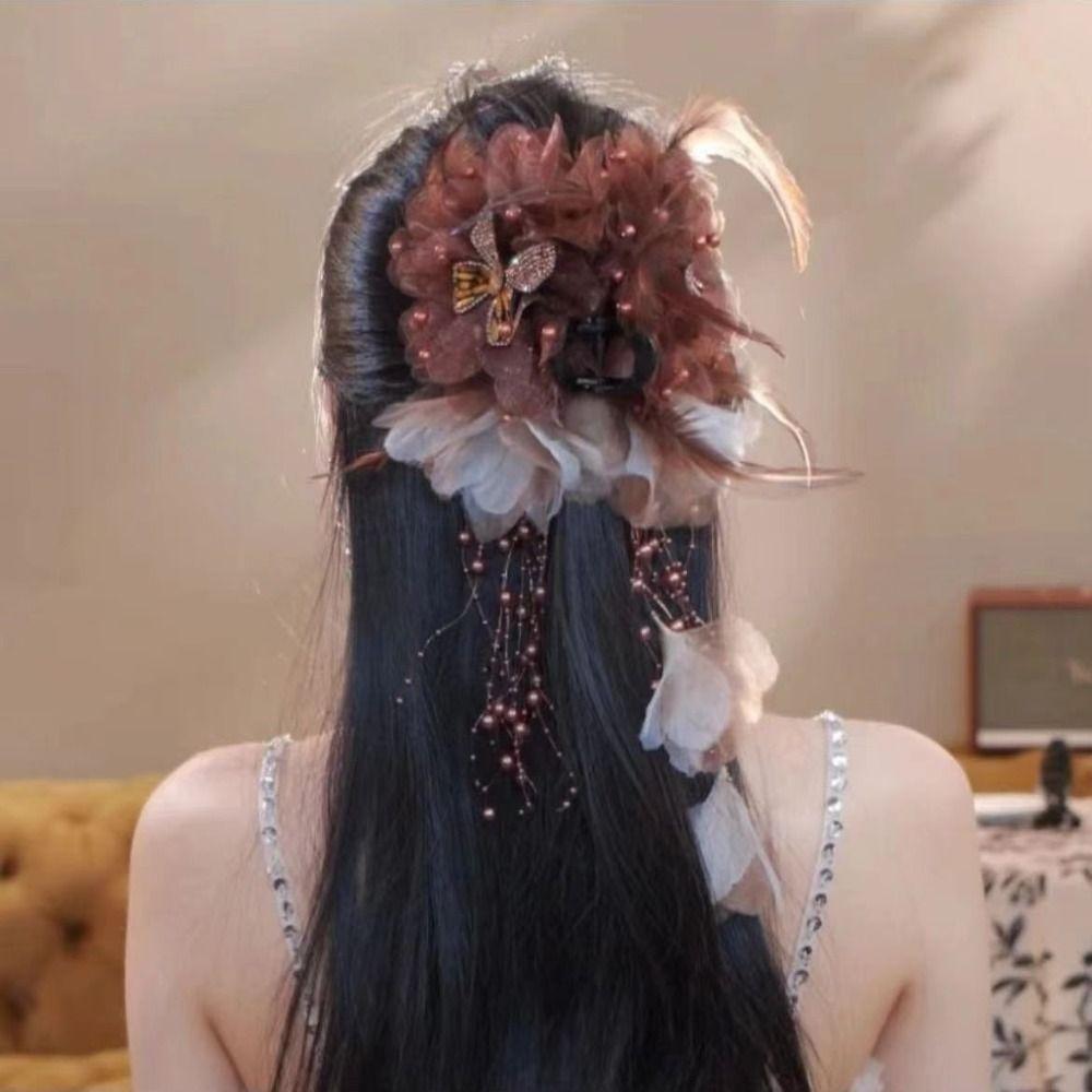 Кисточка зажим для волос тканевые аксессуары для волос модные банты заколки для девочек